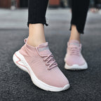 Damen Sportliche Sneakers mit flexiblem Strick-Obermaterial und rutschfester Sohle
