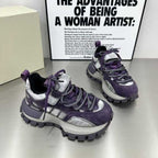 Damen Sportliche Sneaker mit rutschfester Profilsohle und atmungsaktivem Obermaterial