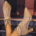 Damen elegante High Heels mit durchsichtigen Einsätzen von R&B