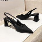 Damen Slingback-Pumps mit quadratischem Absatz R&B
