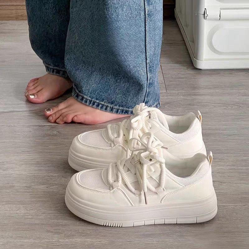 Damen Chunky Sneakers mit atmungsaktiver Textiloberfläche und stabiler Sohle