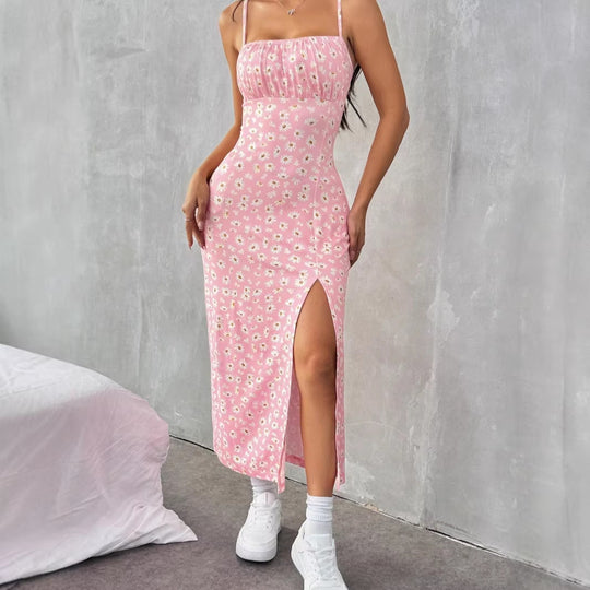 Damen Maxikleid mit Blumenmuster R&B