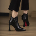 Damen Schicke Stiefeletten mit eleganter Schnalle R&B