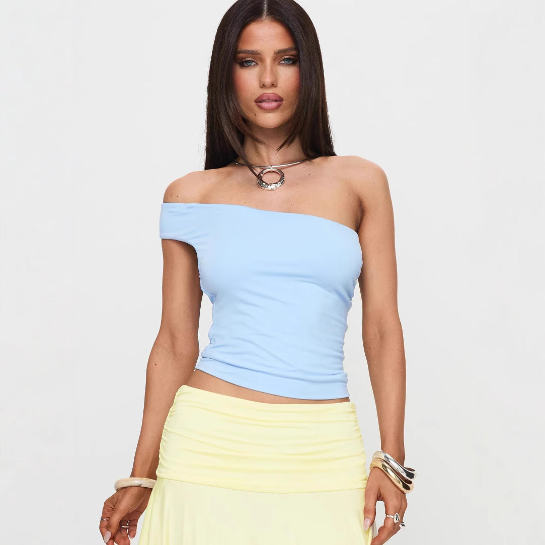 Damen Racerback Top mit tiefem V-Ausschnitt und elegantem Halterdesign R&B