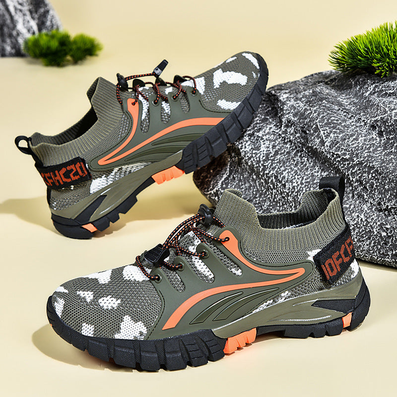Damen Sportliche Outdoor-Sneaker mit atmungsaktivem Mesh-Obermaterial und rutschfester Sohle R&B