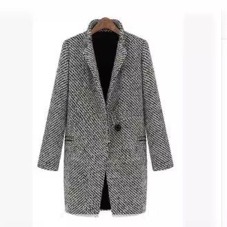 Damen eleganter, gemusterter Blazer mit strukturiertem Design R&B
