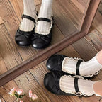 Damen Ballerinas mit verspielten Details und edler Schnürung R&B