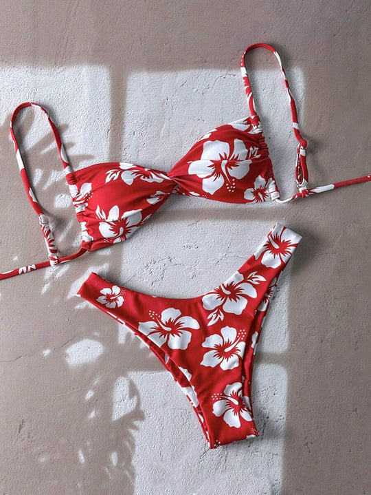 Damen Floral Bikini-Set R&B