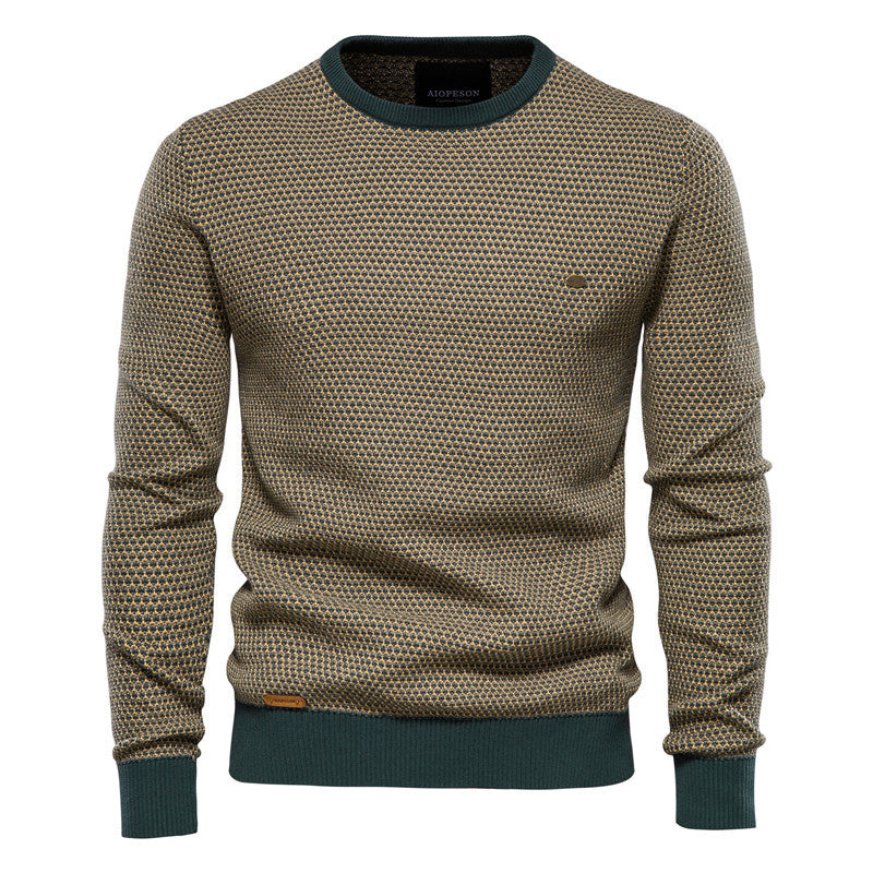 Herren Strickpullover im modernen Wabenmuster mit angenehmem Tragegefühl R&B