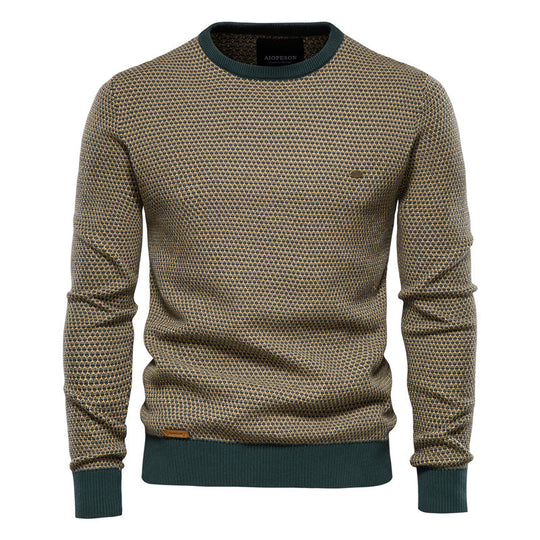 Herren Strickpullover im modernen Wabenmuster mit angenehmem Tragegefühl R&B