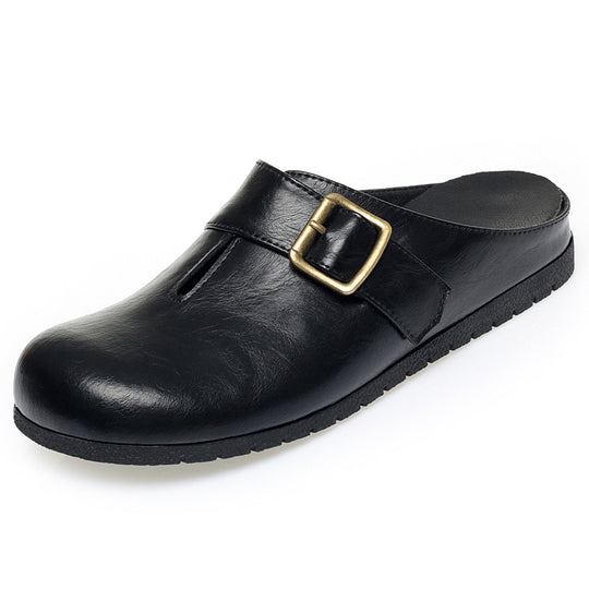 Damen Clogs mit modischem Riemen und komfortablem Fußbett R&B