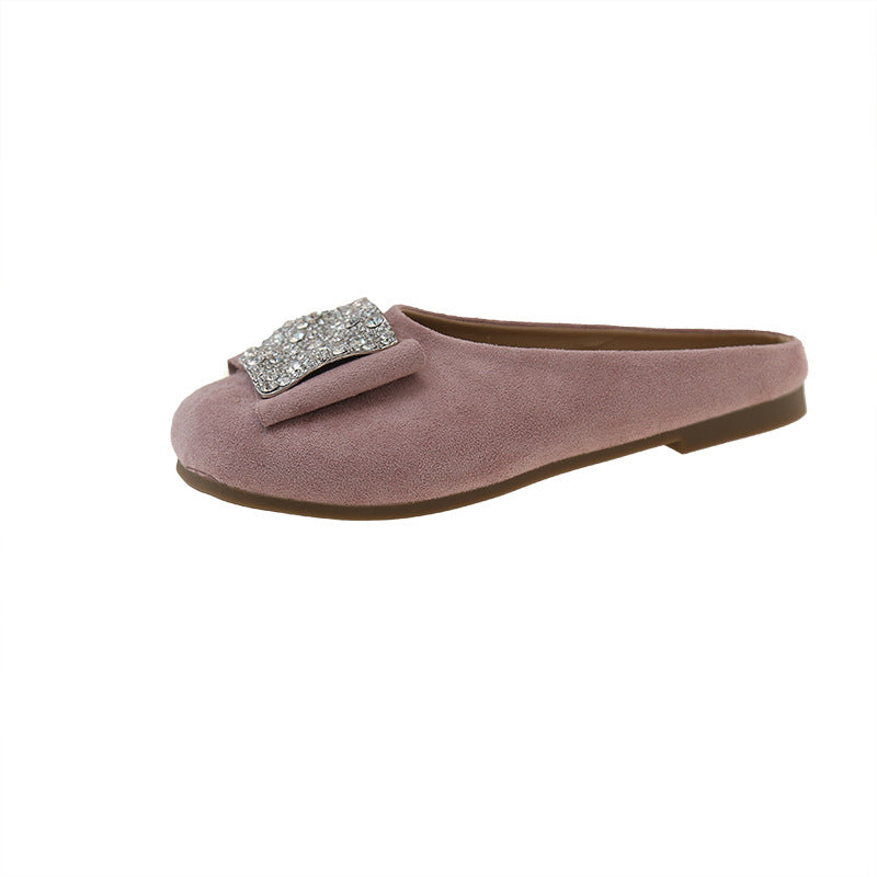 Damen Bequeme Hausschuhe mit funkelndem Schmuckdetail R&B
