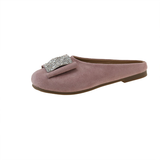 Damen Bequeme Hausschuhe mit funkelndem Schmuckdetail R&B