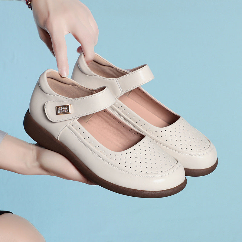 Damen Komfortable Mary Jane Ballerinas mit elegantem Verzierungsdetail R&B