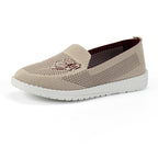 Damen luftige Slip-On Sneakers mit atmungsaktiver Struktur R&B