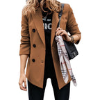Damen Modischer Doppelreiher-Blazer mit schmaler Silhouette und praktischen Taschen R&B