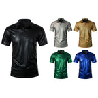 Herren Sport Polo-Shirt mit glänzender Oberfläche und atmungsaktiver Funktionalität