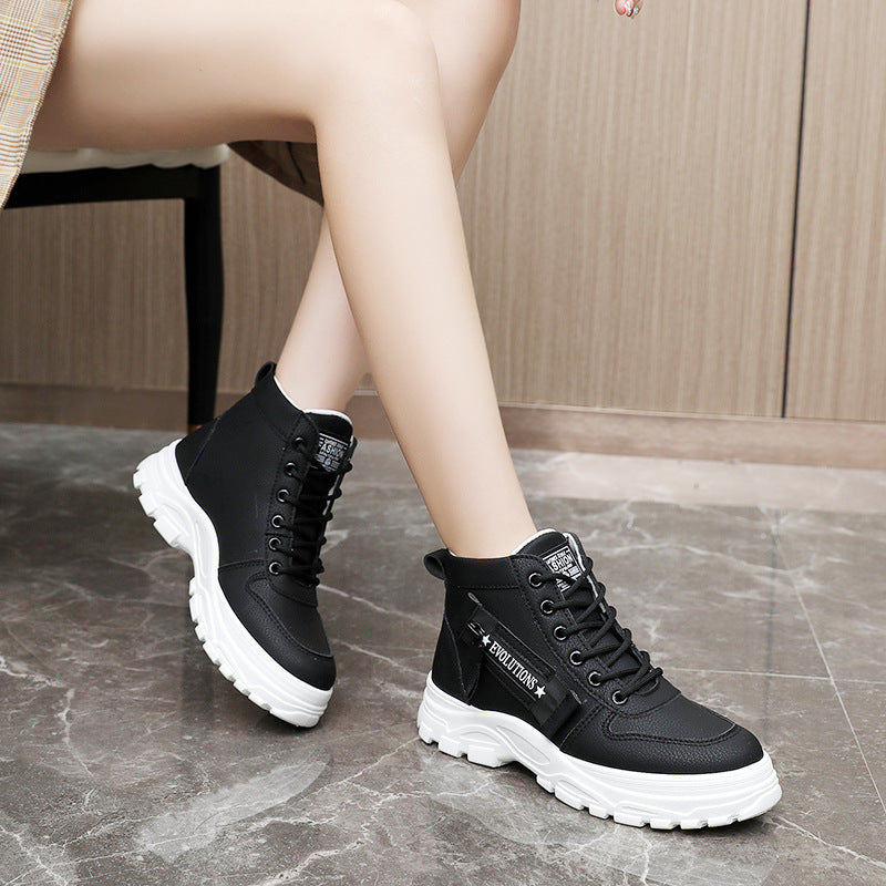 Damen modische High-Top Sneakers mit strapazierfähigem Obermaterial und optimaler Dämpfung R&B