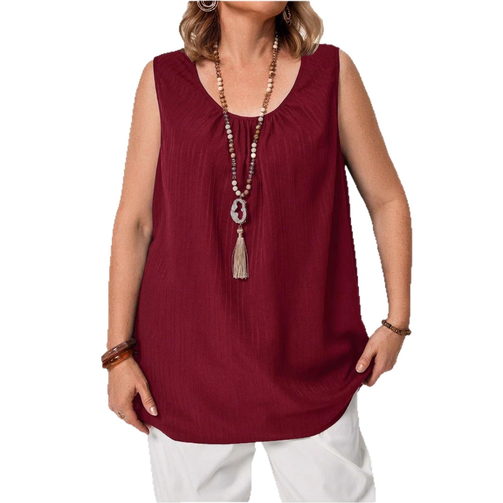 Damen Weiter Schnitt Tank-Top mit lässigem Stil R&B