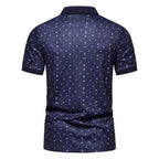 Herren Polohemd mit stilvollem Allover-Muster