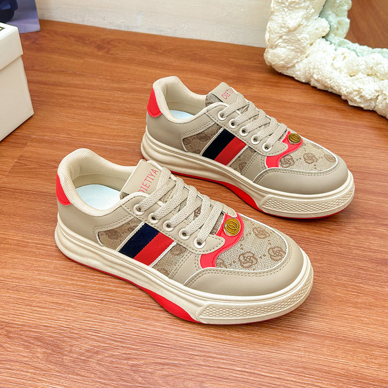 Damen Modische Sneakers mit atmungsaktiver Oberflächenstruktur und rutschfester Sohle R&B