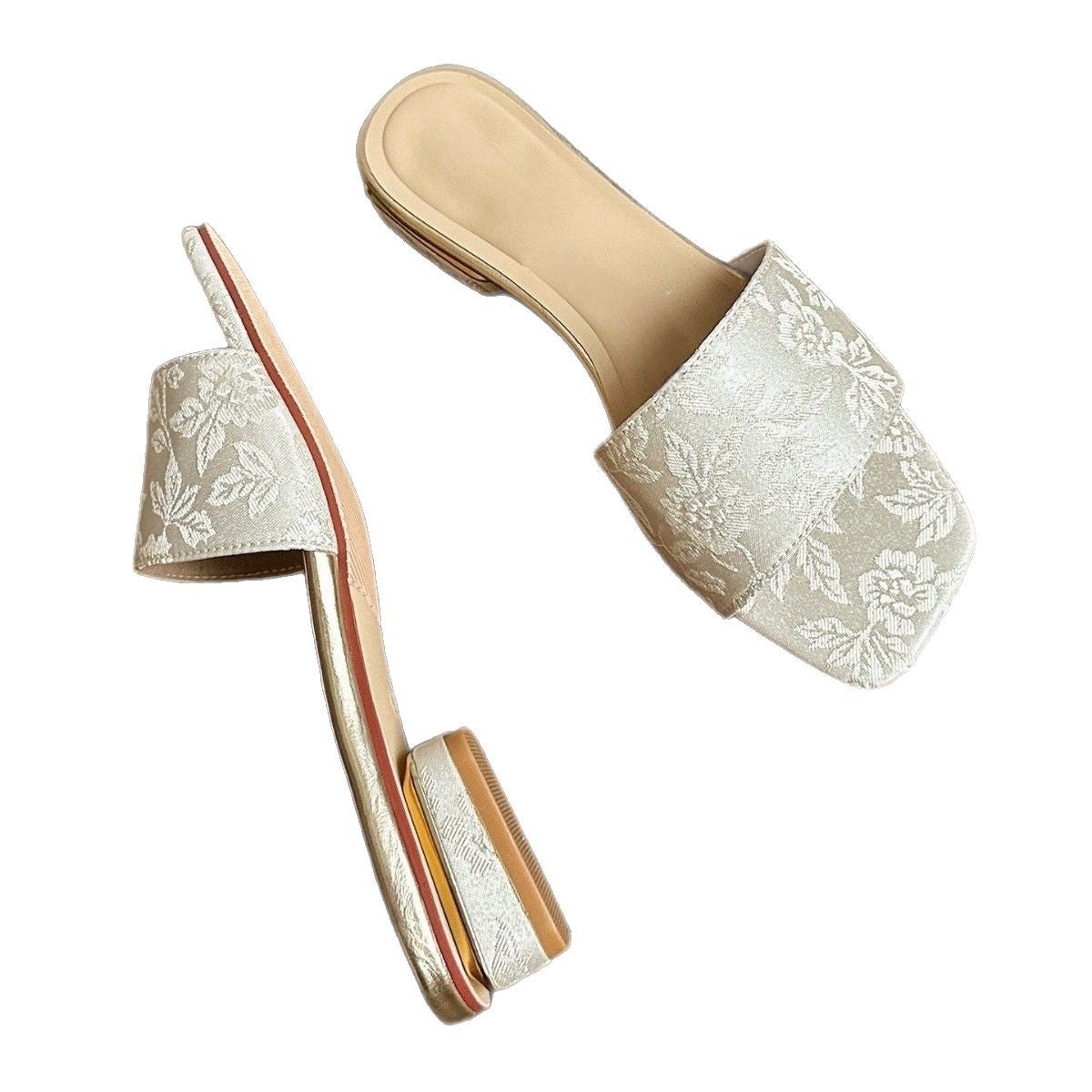 Damen Kunstvoll bestickte Mules R&B