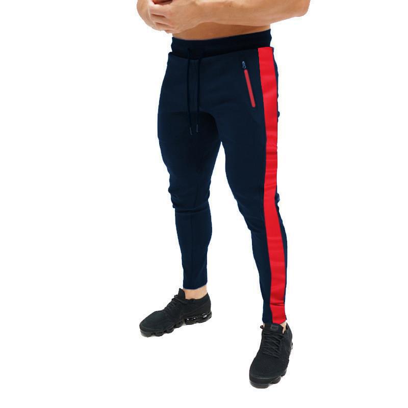 Herren Sportliche Jogginghose mit seitlichen Reißverschlusstaschen R&B