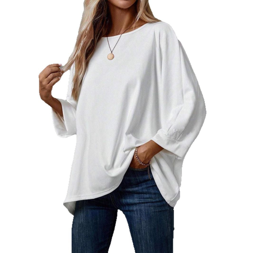 Damen Oversized Oberteil mit lässigem Schnitt und überschnittenen Ärmeln R&B