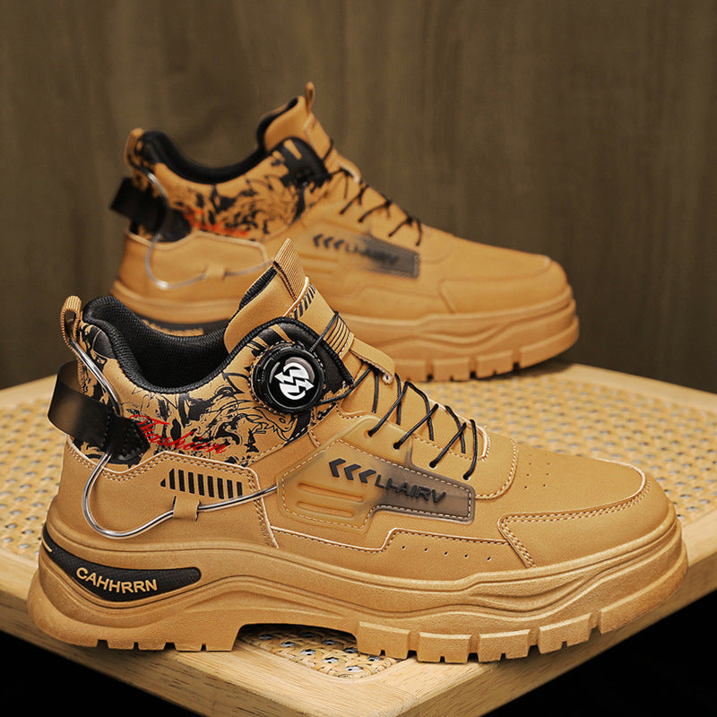 Damen High-Top Sneakers mit innovativem Schnürsystem und rutschfester Sohle R&B