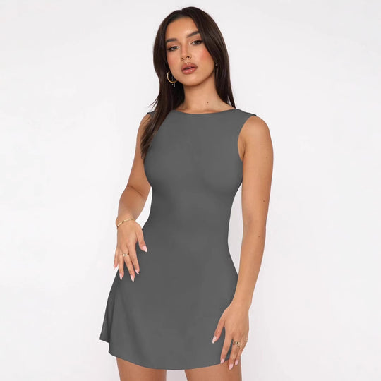 Damen Figurbetontes Minikleid aus hochwertigem Jersey R&B