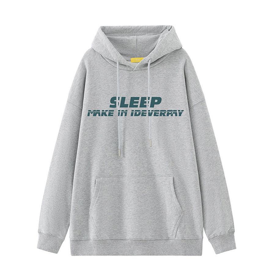 Damen Kapuzenpullover mit lässigem Schriftzug und bequemer Passform