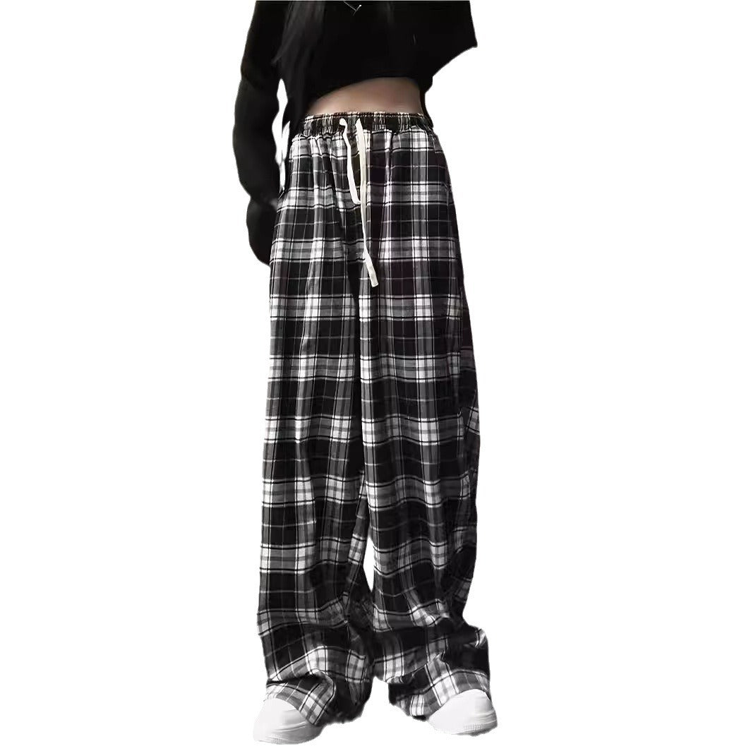 Damen Karottenhose mit Karomuster R&B