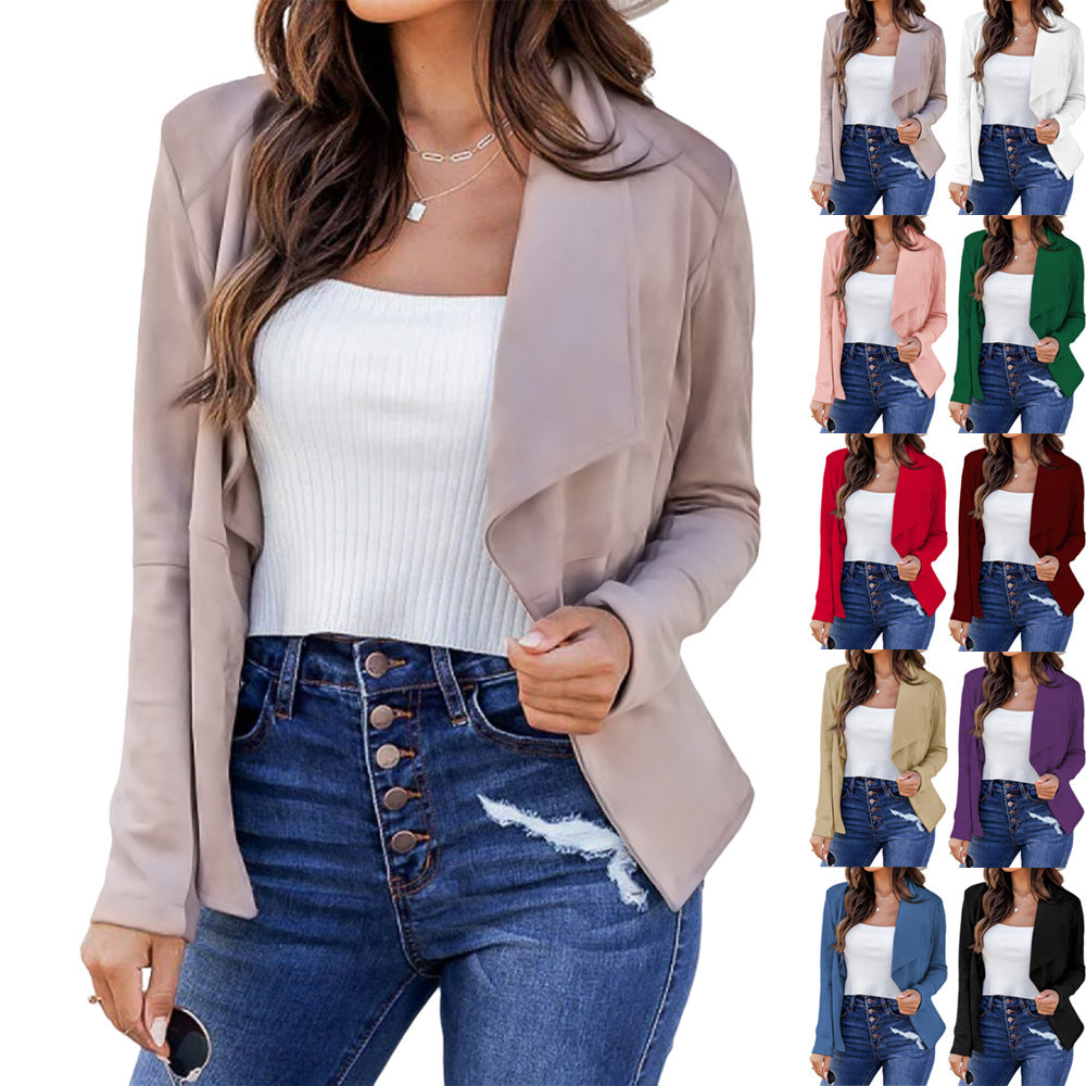 Damen elegante und lässige Blazerjacke R&B