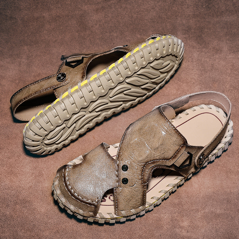 Herren Weiche und bequeme Freizeitsandalen mit verstellbarem Riemen R&B