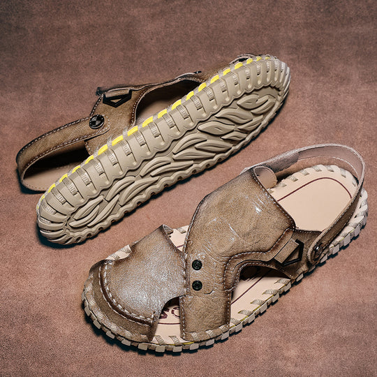 Herren Weiche und bequeme Freizeitsandalen mit verstellbarem Riemen R&B
