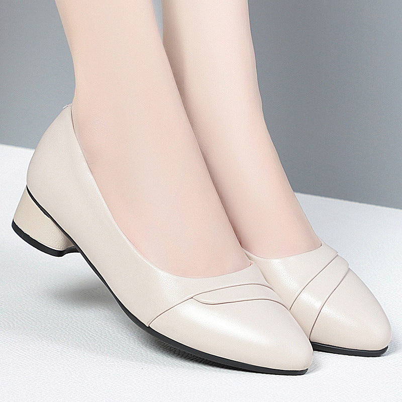 Damen Elegante Pumps mit schickem Rüschendetail und bequemem Blockabsatz R&B