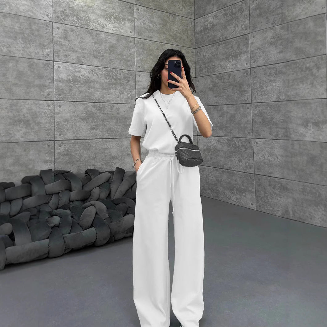Damen Komfortabler und stilvoller Jumpsuit mit weitem Bein R&B