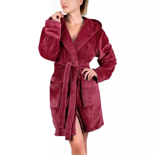 Damen Bademantel aus weichem Mikrofaserstoff R&B