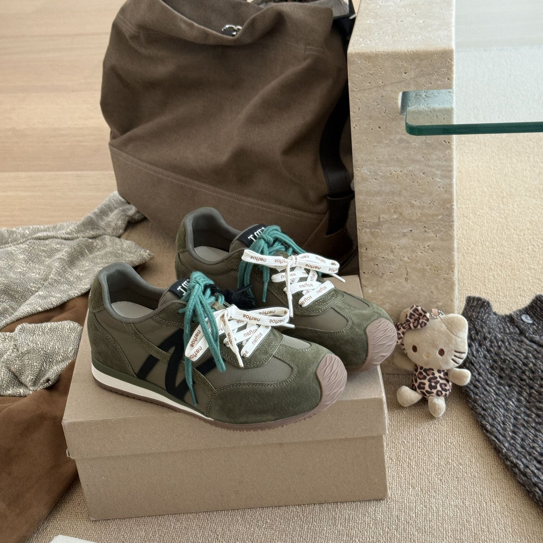 Damen Sportliche Sneaker mit dekorativem Fransen-Detail und atmungsaktiver Mesh-Oberfläche R&B