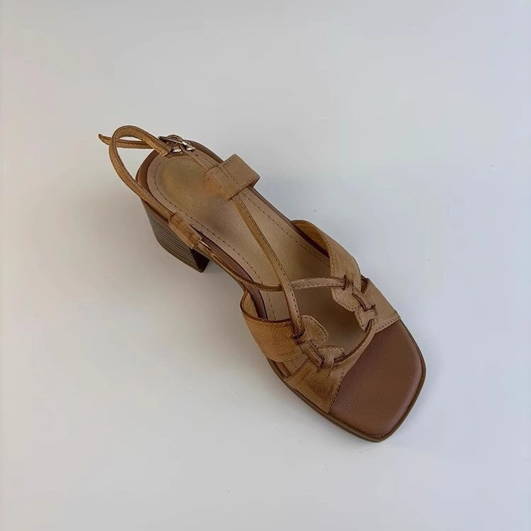 Damen Blockabsatz Sandalen