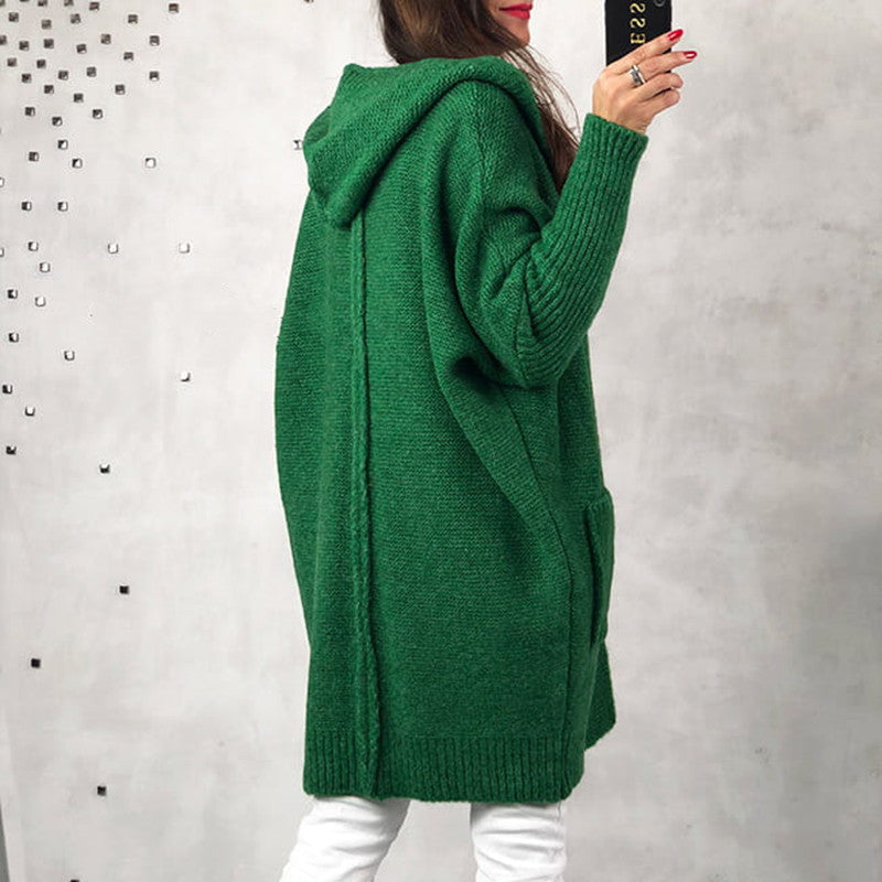 Damen Strickjacke mit Kapuze R&B