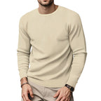 Herren Rundhals Pullover mit strukturiertem Design und modischem Schnitt R&B