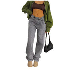 Damen Weit geschnittene Jeans im lässigen Stil
