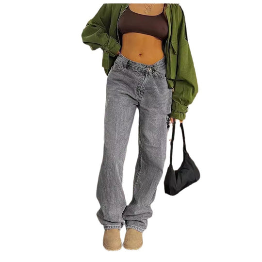 Damen Weit geschnittene Jeans im lässigen Stil