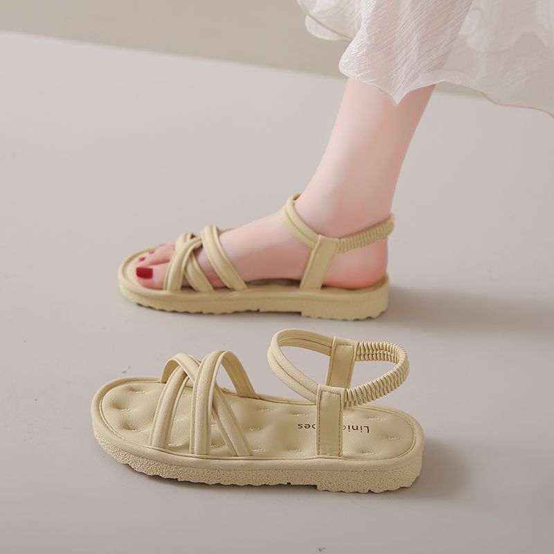 Damen bequeme Sandalen mit elastischem Riemensystem R&B