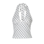Damen Polka-Dots Haltertop R&B