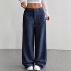 Damen Weite und bequeme Cordhose mit Taschen EB
