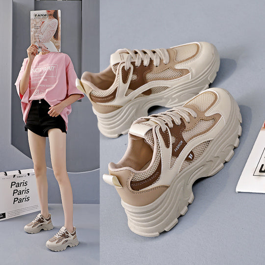 Damen Sportliche Sneakers mit atmungsaktivem Mesh-Obermaterial und stylishem Design R&B