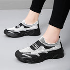 Damen Stretch-Sneaker mit atmungsaktivem Strickdesign und weichem Innenfutter