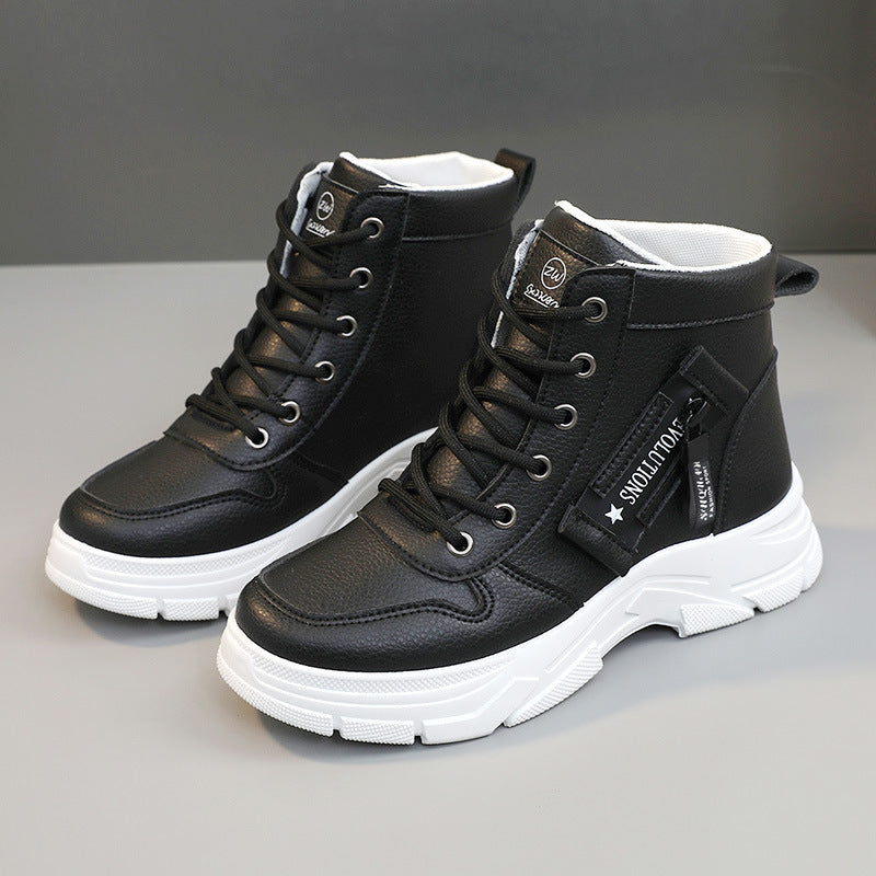 Damen sportliche High-Top Sneakers mit modischem Design und dämpfender Sohle R&B